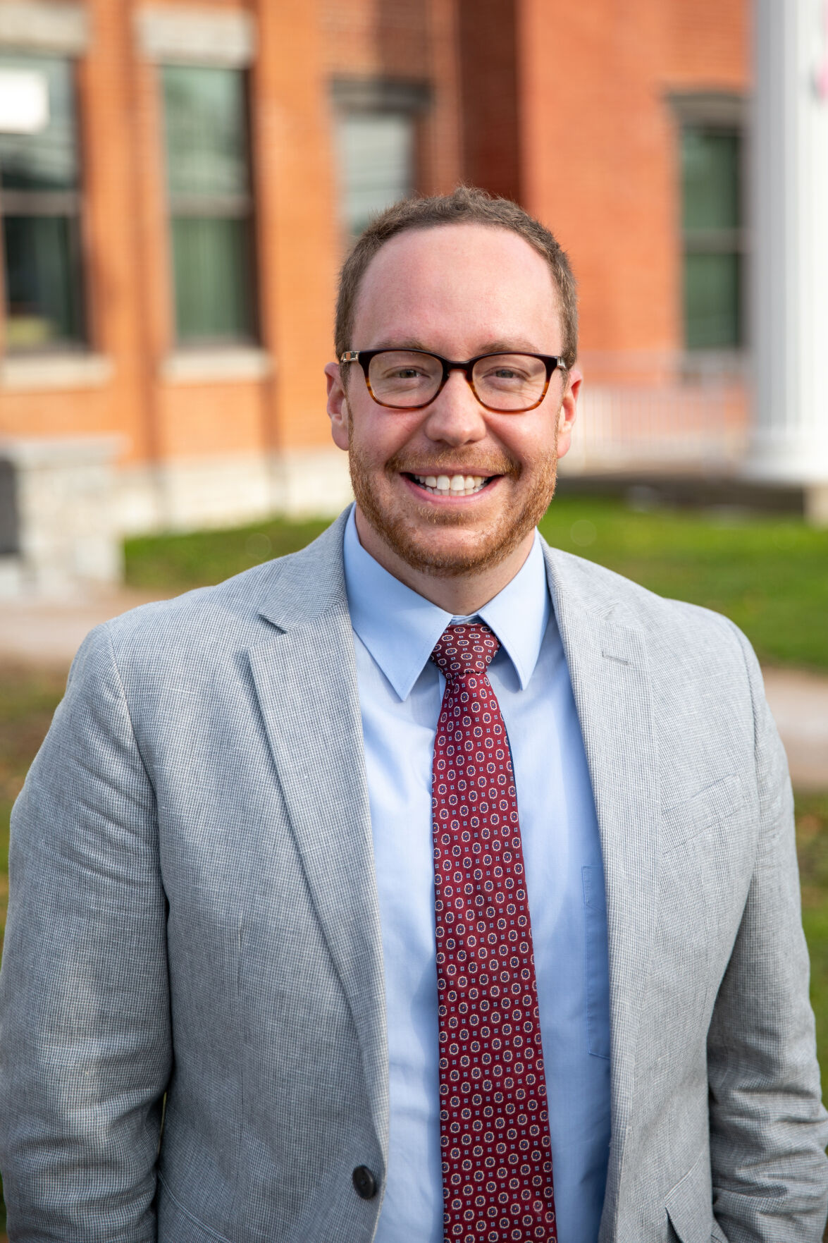 Ryan Piche at the Lewis County Court House in Lowville. Kara Dry/NNY Business